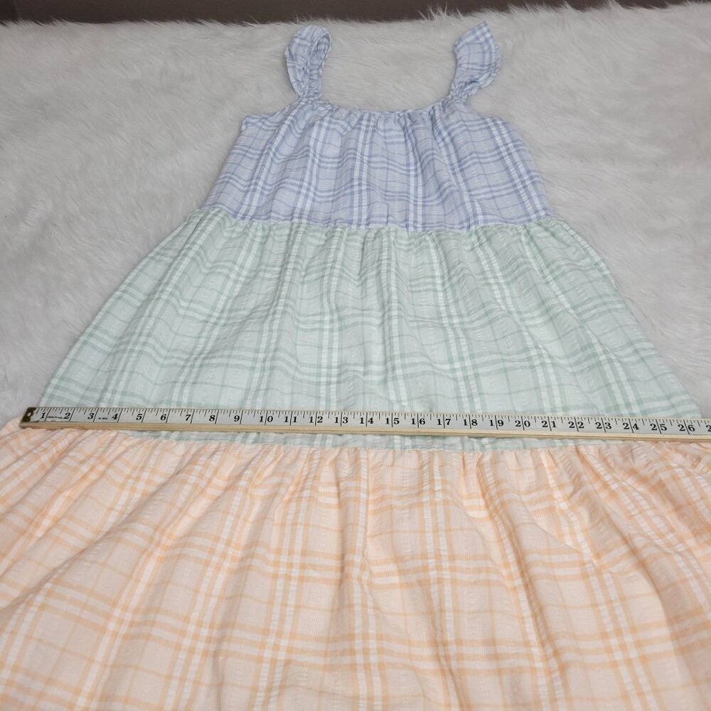 By The River Flutter Strap Multicolored Plaid Col… - image 7